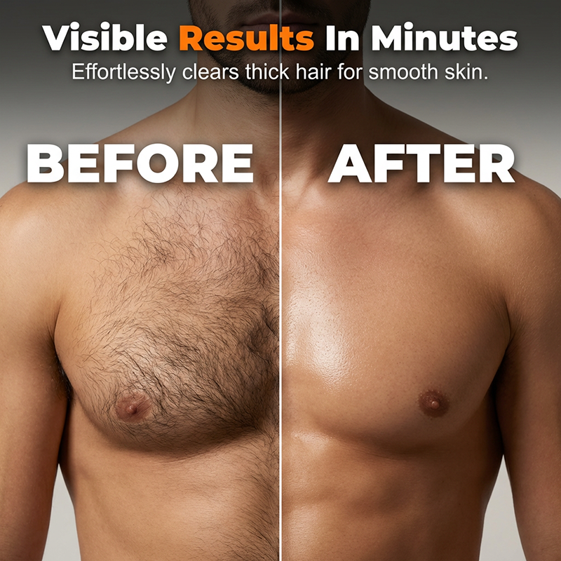 ✨ Professional Hair Removal! 🧴 Men's Intimate Hair Removal Cream! ✨