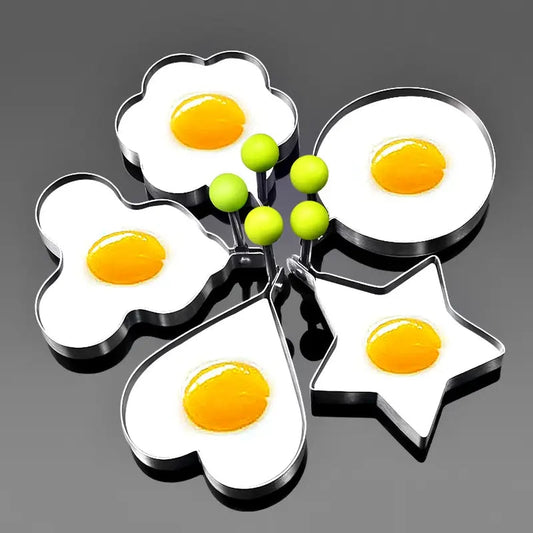 【Includes a secret edition🤣】Stainless Steel Fried Egg Molds - Set of 5\6