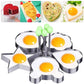【Includes a secret edition🤣】Stainless Steel Fried Egg Molds - Set of 5\6