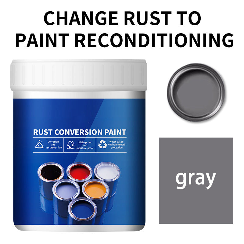 🛡️ 50% OFF NOW! &Buy More Save More🎨 Weatherproof Rust Converter Paint – Turns Rust into Paintable Surface, Stops Corrosion & Blocks UV – No Sanding Needed ✨