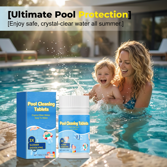 🔥Selling Fast – 50% OFF Clearance🏊‍♂️Pool Cleaning Tablets for Crystal Clear Water