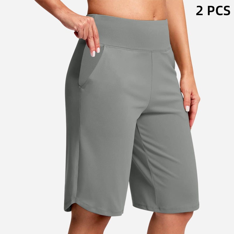 ⏰Last Day Sale 47% OFF🔥Women's High-Waist Yoga Shorts with Pockets