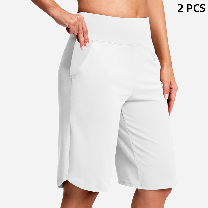 ⏰Last Day Sale 47% OFF🔥Women's High-Waist Yoga Shorts with Pockets