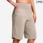 ⏰Last Day Sale 47% OFF🔥Women's High-Waist Yoga Shorts with Pockets