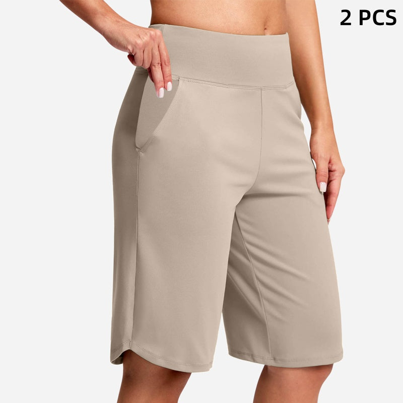 ⏰Last Day Sale 47% OFF🔥Women's High-Waist Yoga Shorts with Pockets