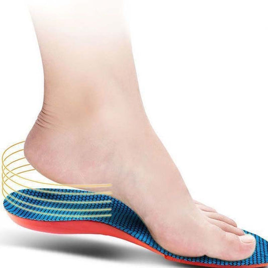 Arch Support & Shock Absorbing Insoles – Breathable, Trim to Fit, Anti-Fatigue Cushioning for Men & Women – Fits Trainers, Work Shoes & Everyday Footwear