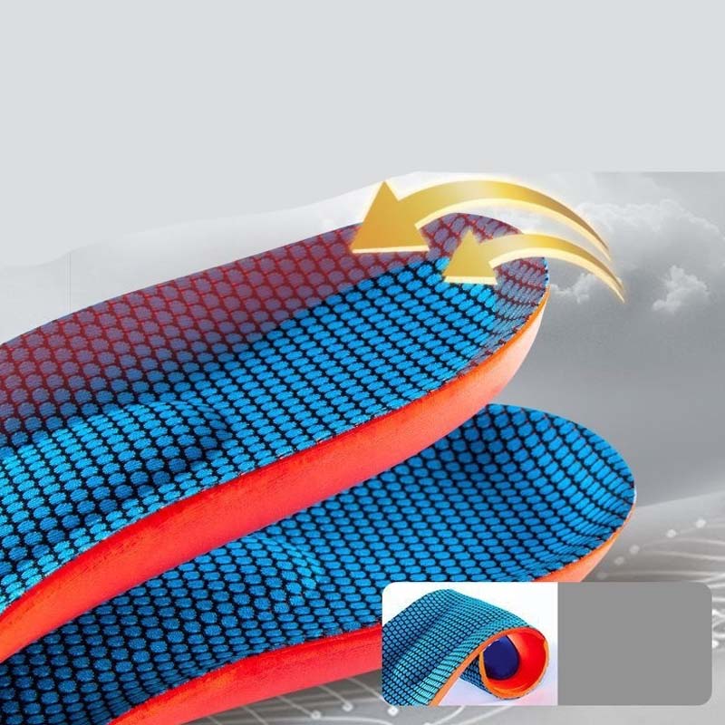 Arch Support & Shock Absorbing Insoles – Breathable, Trim to Fit, Anti-Fatigue Cushioning for Men & Women – Fits Trainers, Work Shoes & Everyday Footwear