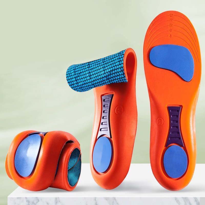 Arch Support & Shock Absorbing Insoles – Breathable, Trim to Fit, Anti-Fatigue Cushioning for Men & Women – Fits Trainers, Work Shoes & Everyday Footwear
