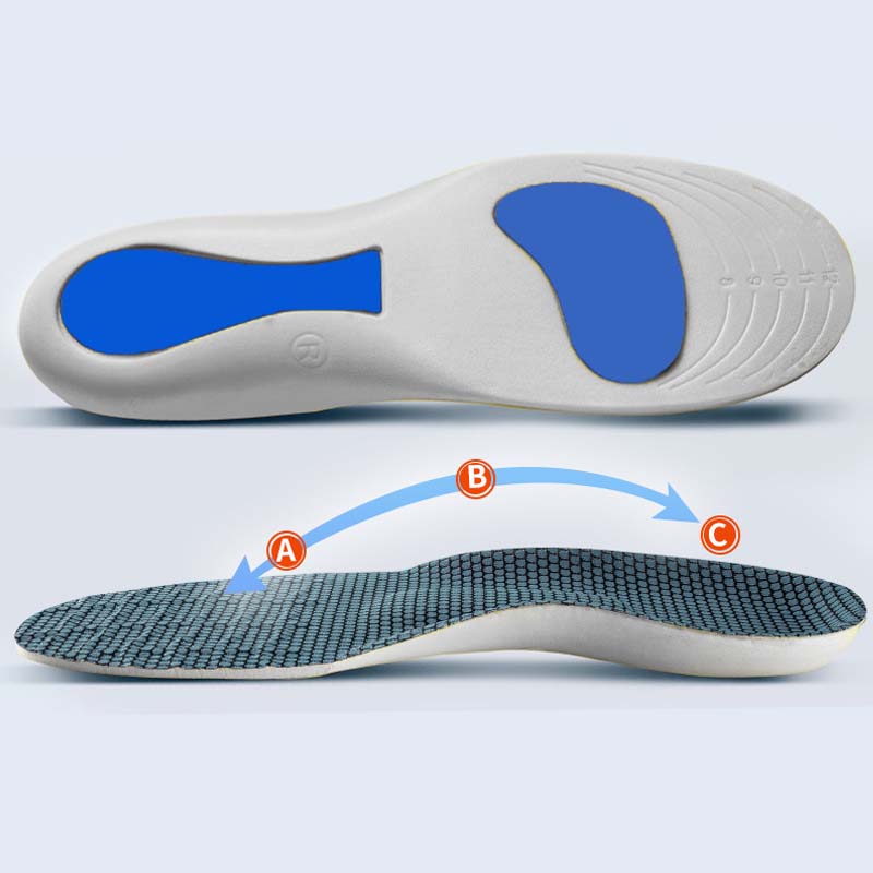 Arch Support & Shock Absorbing Insoles – Breathable, Trim to Fit, Anti-Fatigue Cushioning for Men & Women – Fits Trainers, Work Shoes & Everyday Footwear