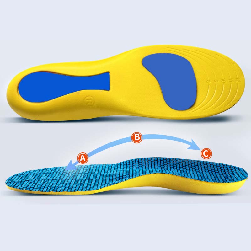 Arch Support & Shock Absorbing Insoles – Breathable, Trim to Fit, Anti-Fatigue Cushioning for Men & Women – Fits Trainers, Work Shoes & Everyday Footwear