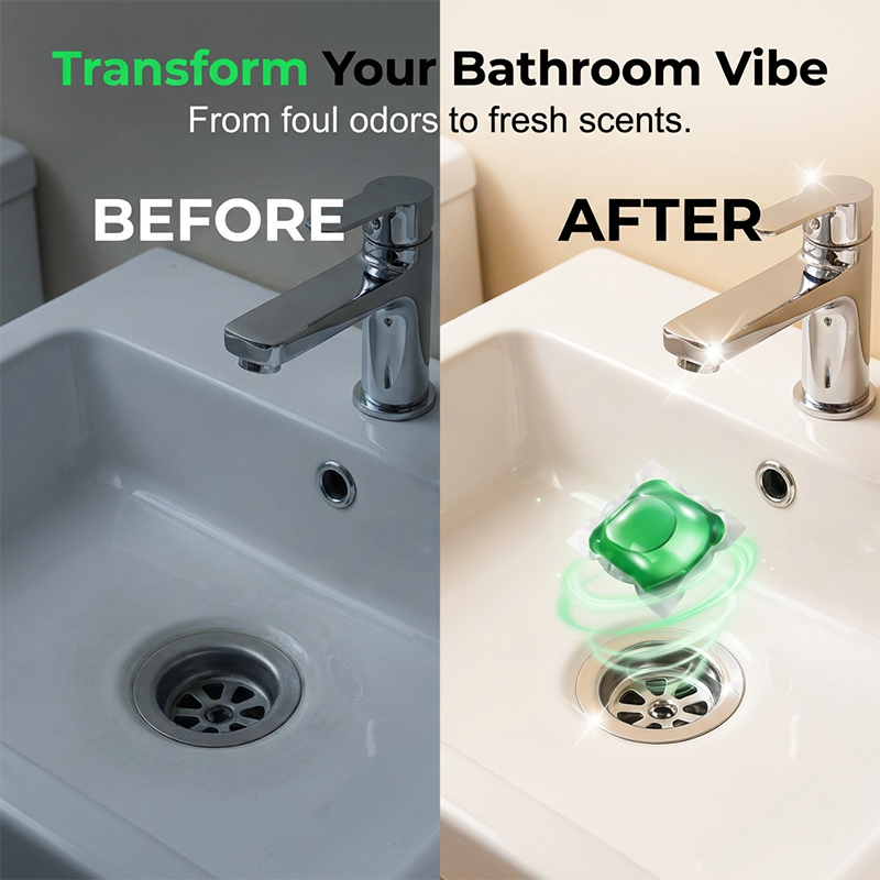 🥳2026 HOT SALE🥳💞50K+ SOLD!｜Drain Deodorizer Pods – Bio‑enzyme formula neutralizes smells at the source. Instant fresh scent, no harsh chemicals. Say goodbye to embarrassing odours. 🚰✅