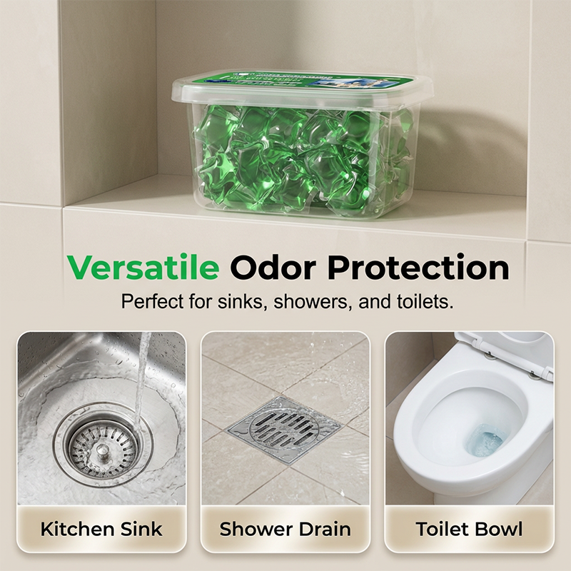 🥳2026 HOT SALE🥳💞50K+ SOLD!｜Drain Deodorizer Pods – Bio‑enzyme formula neutralizes smells at the source. Instant fresh scent, no harsh chemicals. Say goodbye to embarrassing odours. 🚰✅
