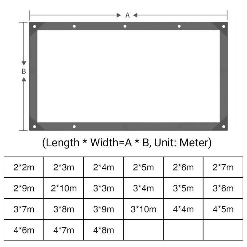 🌧️Transparent PE Cover Sheet – Weatherproof Clear Tarpaulin for Balcony, Patio, Greenhouse, Veranda and Garden