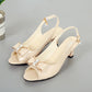 👡 Women's elegant shoes • Open-toe, ankle-strap, medium heel ✨