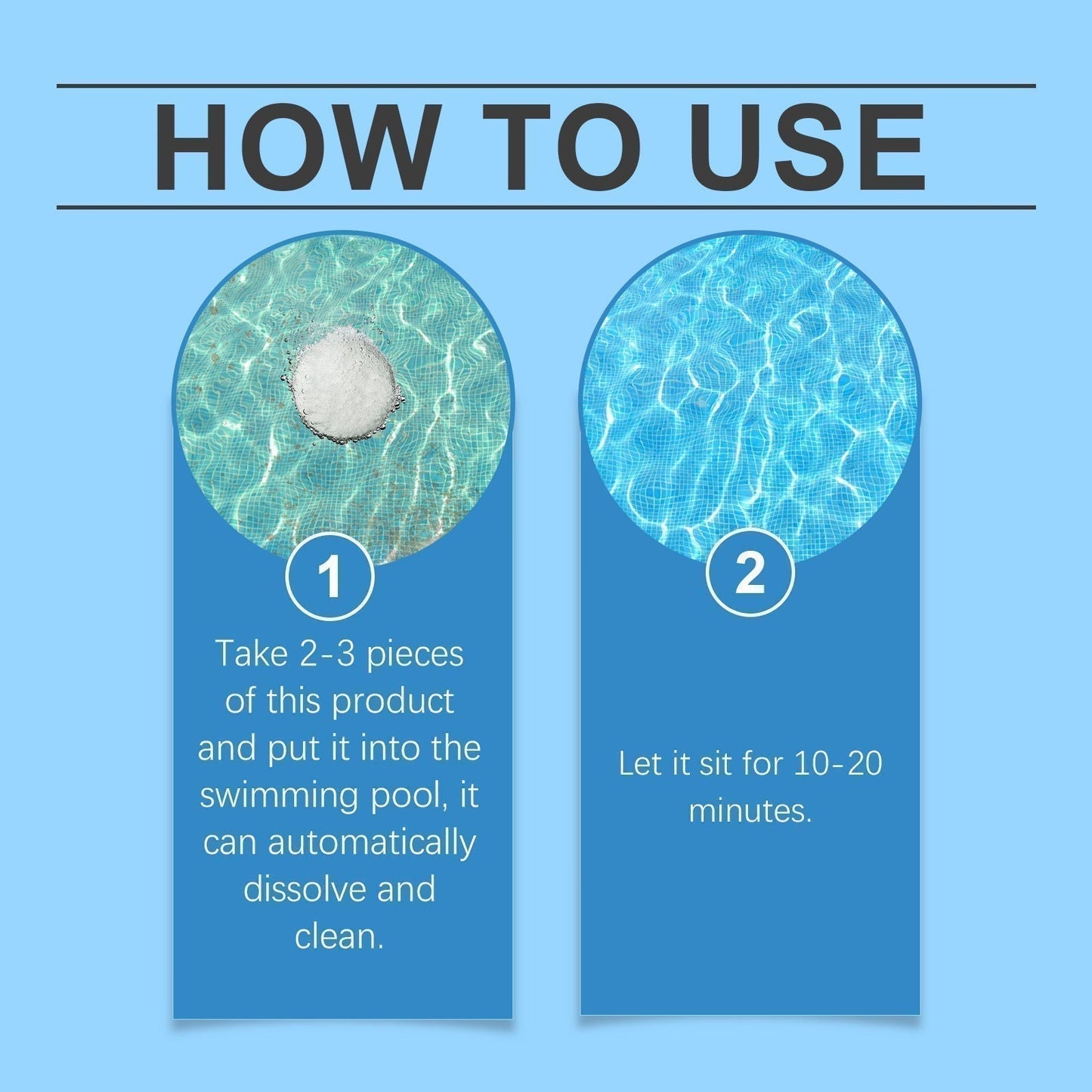 🏊‍♂️ 2026 HOT SALE🥳Pool Cleaning Tablets for Crystal Clear Water – Drop, Dissolve, Dive In! 🌊✨