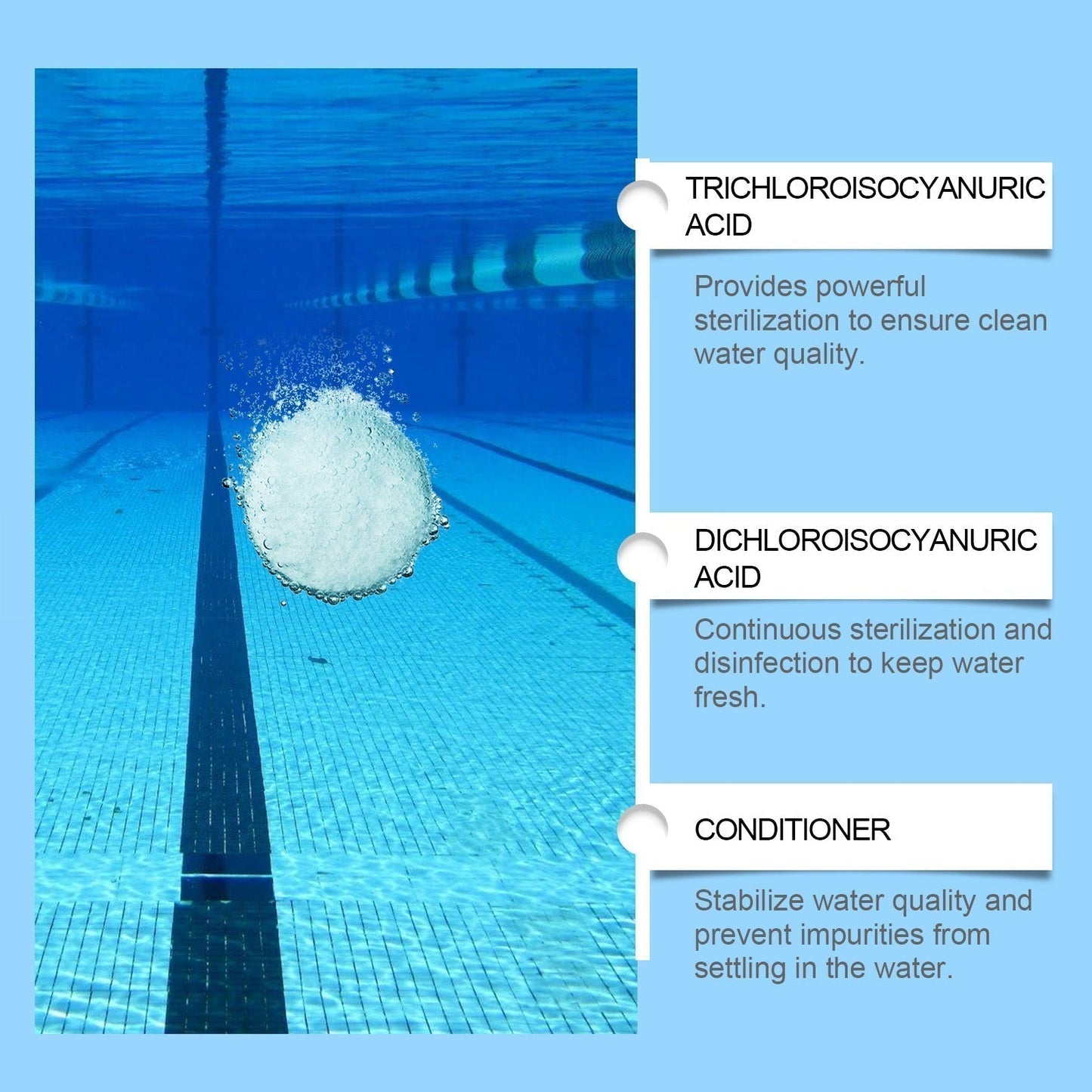 🏊‍♂️ 2026 HOT SALE🥳Pool Cleaning Tablets for Crystal Clear Water – Drop, Dissolve, Dive In! 🌊✨