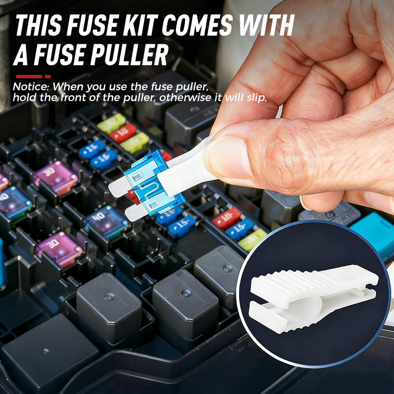 🚗 LIMITED TIME: 50% OFF! 🏆Car Fuse Assortment (300-Piece) | Micro, Mini & Standard Blade Fuses + Fuse Puller | A Must-Have for Your Vehicle