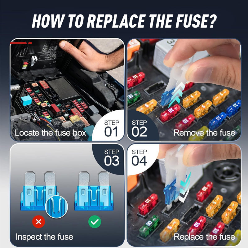 🚗 LIMITED TIME: 50% OFF! 🏆Car Fuse Assortment (300-Piece) | Micro, Mini & Standard Blade Fuses + Fuse Puller | A Must-Have for Your Vehicle