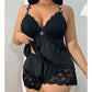 🥳2026 HOT SALE🥳💞50K+ SOLD!👗🌸 68% OFF! Lace Trim Camisole & Shorts Pajama Set – Soft satin-like fabric, adjustable straps & V-neck.