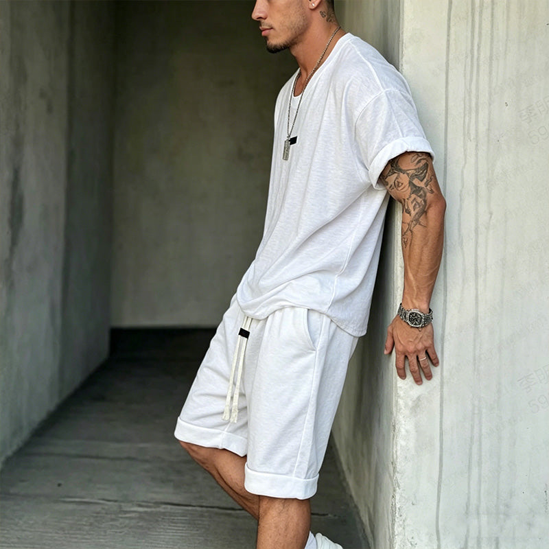 🎁New arrival 40% OFF💥Men's Casual T-Shirt & Shorts Set