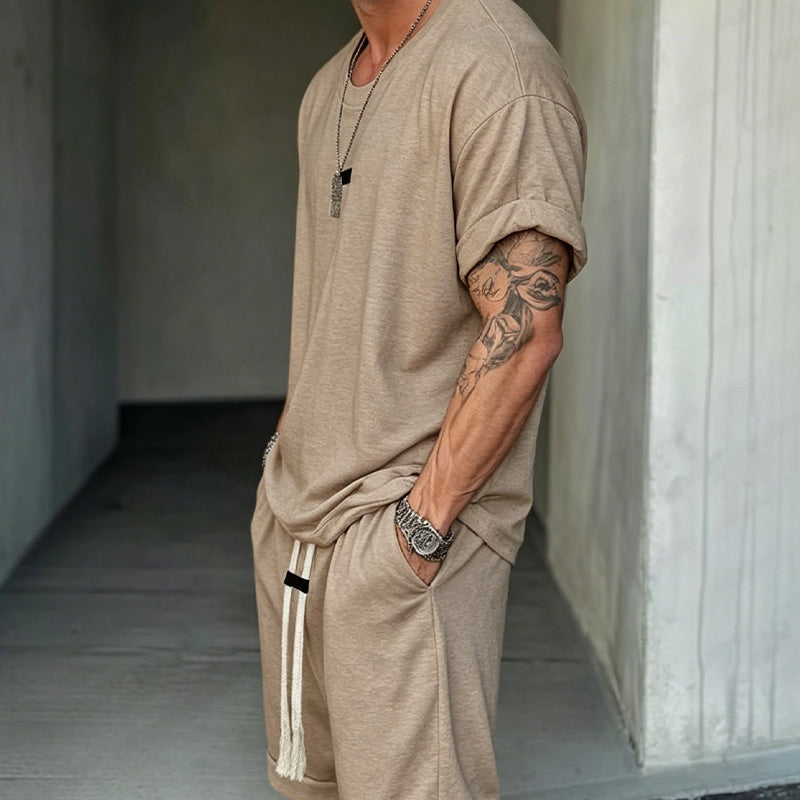 🎁New arrival 40% OFF💥Men's Casual T-Shirt & Shorts Set