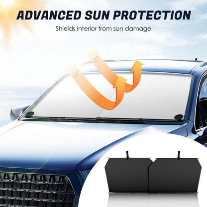 🔥 Hot sale 30% OFF🔥2PCS Retractable Sunshade for Car Windshield