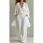⏰🔥LIMITED TIME 47% OFF! 🧥 Elegant 3-Piece Set – Wide-Leg Trousers, Inner Top & Cardigan for Effortless Chic 👚👖✨