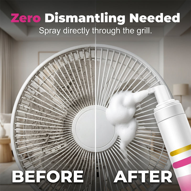 No-Rinse Fan Cleaner Spray.