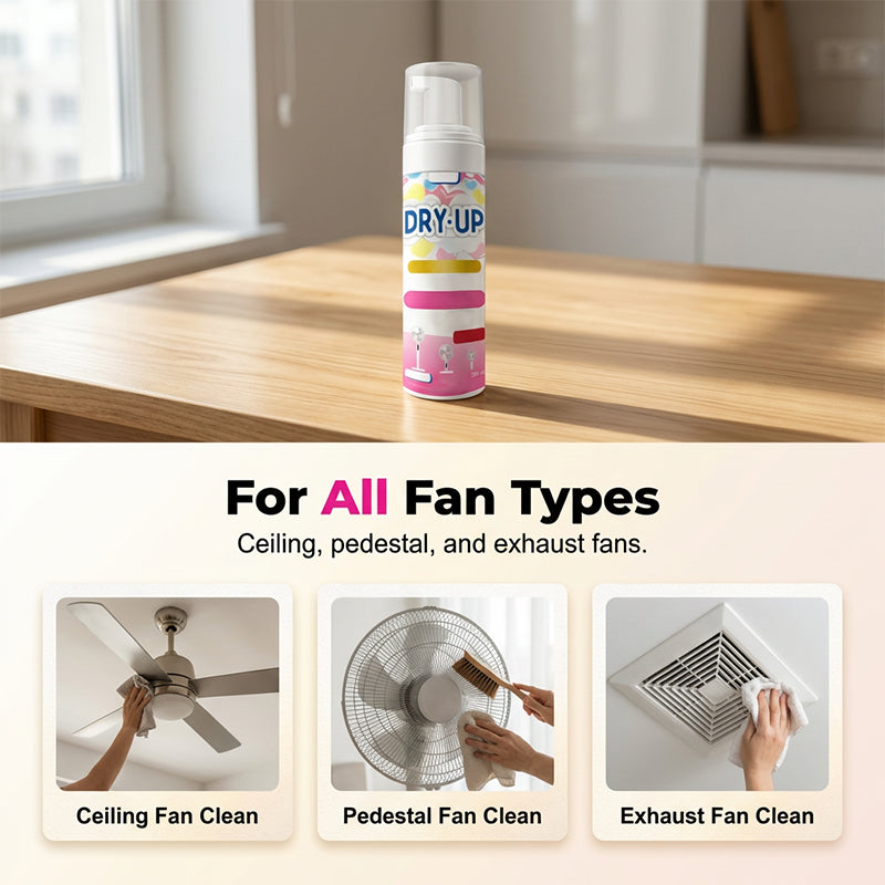 No-Rinse Fan Cleaner Spray.