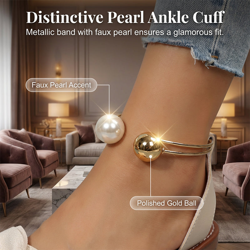 🌺 49% DISCOUNT💐Stylish Pearl Ankle Strap Sandals