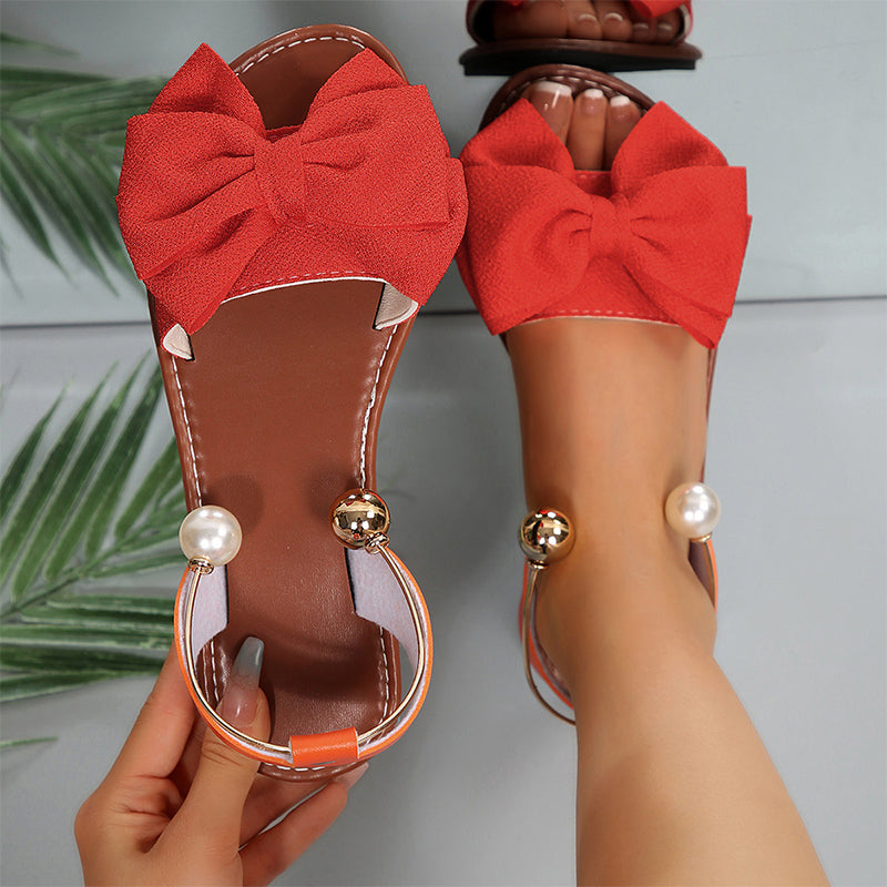 🌺 49% DISCOUNT💐Stylish Pearl Ankle Strap Sandals