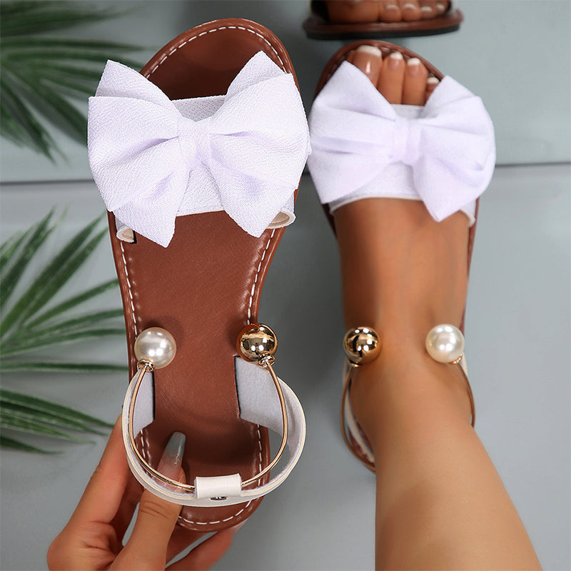 🌺 49% DISCOUNT💐Stylish Pearl Ankle Strap Sandals