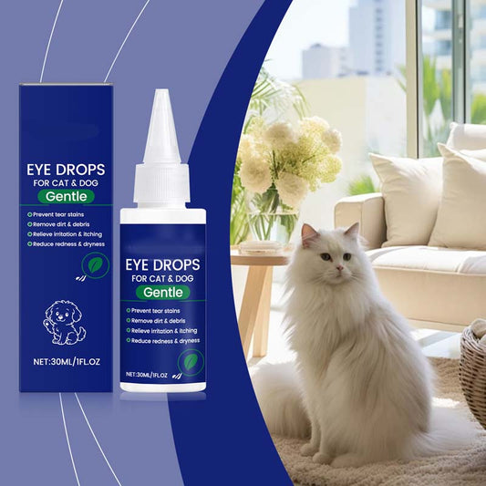 🥳2026 HOT SALE🥳💞50K+ SOLD!🧴💧 50% OFF! Gentle Pet Eye Drops – Portable & easy to use. Prevents tear stains, washes away debris. For dogs & cats.🛡️🌿