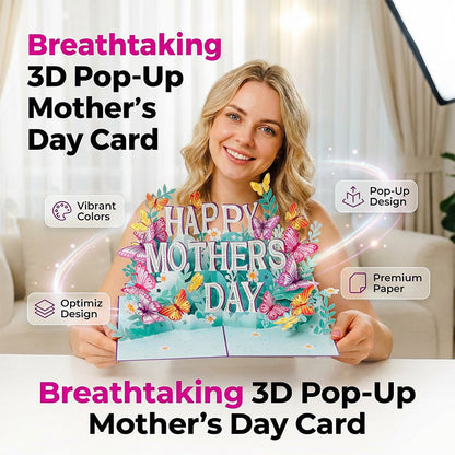🥳2026 HOT SALE🥳💞50K+ SOLD!💐🎁 45% OFF! 3D Pop-Up Mother‘s Day Card – Intricate laser-cut flowers & butterflies. A keepsake she’ll treasure forever. Make her smile! ✨🌸
