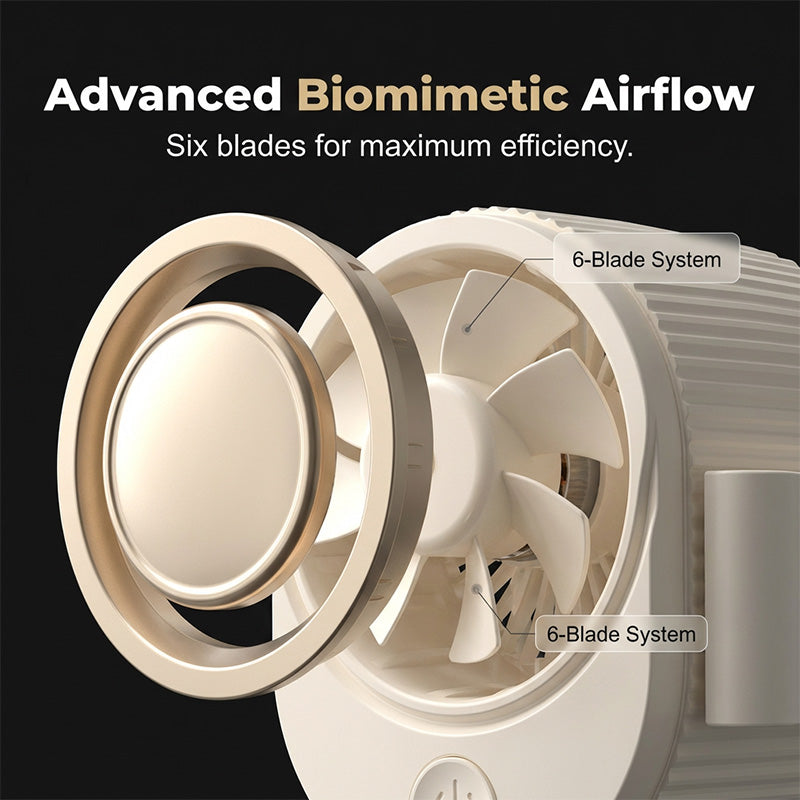 Portable High-Speed Waist-Clip Cooling Fan