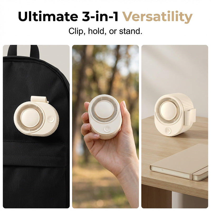 Portable High-Speed Waist-Clip Cooling Fan
