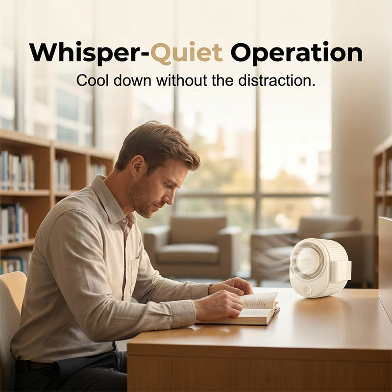 Portable High-Speed Waist-Clip Cooling Fan