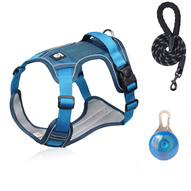 🐶No Pull Dog Harness – Reflective Adjustable Pet Vest Harness for Medium Large Dogs Walking Training