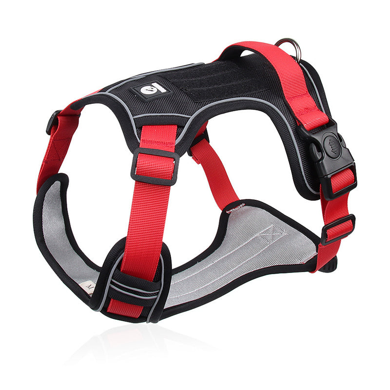 🐶No Pull Dog Harness – Reflective Adjustable Pet Vest Harness for Medium Large Dogs Walking Training