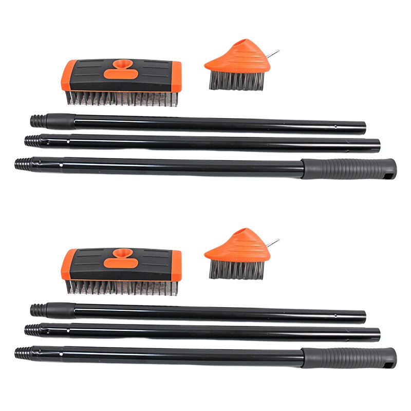 🌿 47% OFF NOW!🧹3-in-1 Weed Wire Brush Set – Durable Steel Brushes, Ergonomic Handle & Ideal for Patios, Driveways & Garden Paths 🏡