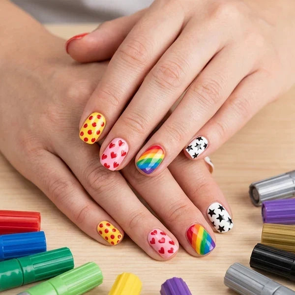 🥳Last Day-50% Off🎨💅12 Colors Nail Art Pens Set