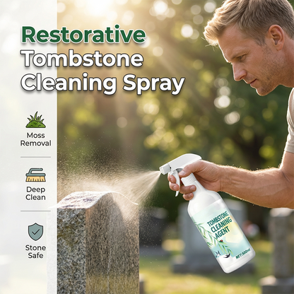 Tombstone & Monument Cleaning Spray| D/2 Biological Solutio🍀Stone Cleaning&Dirt and rust removal|Granite and Marble Cleaner