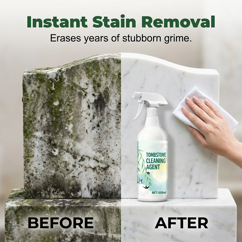 Tombstone & Monument Cleaning Spray| D/2 Biological Solutio🍀Stone Cleaning&Dirt and rust removal|Granite and Marble Cleaner