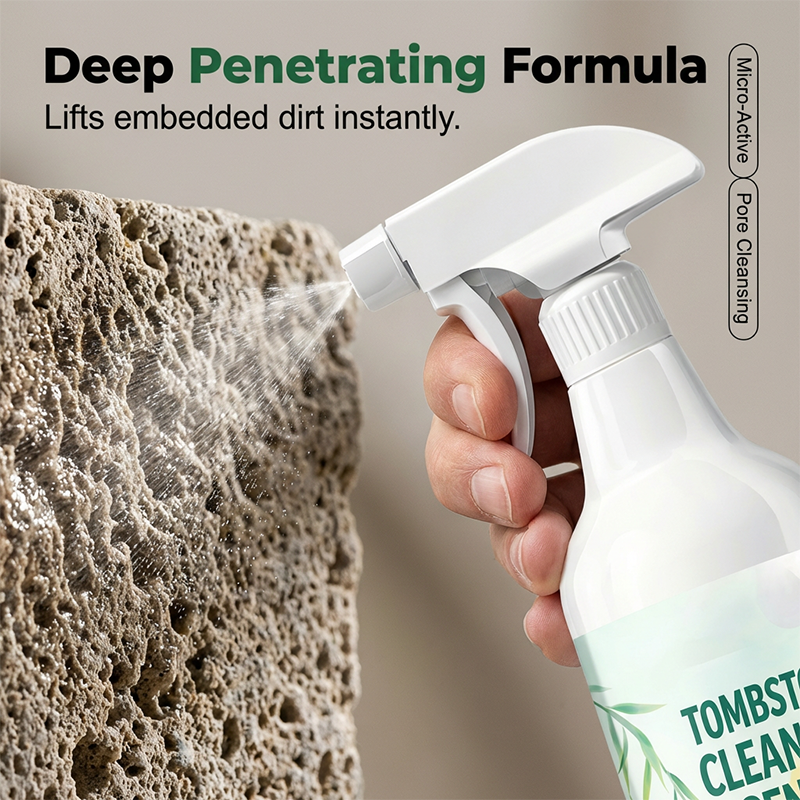 Tombstone & Monument Cleaning Spray| D/2 Biological Solutio🍀Stone Cleaning&Dirt and rust removal|Granite and Marble Cleaner