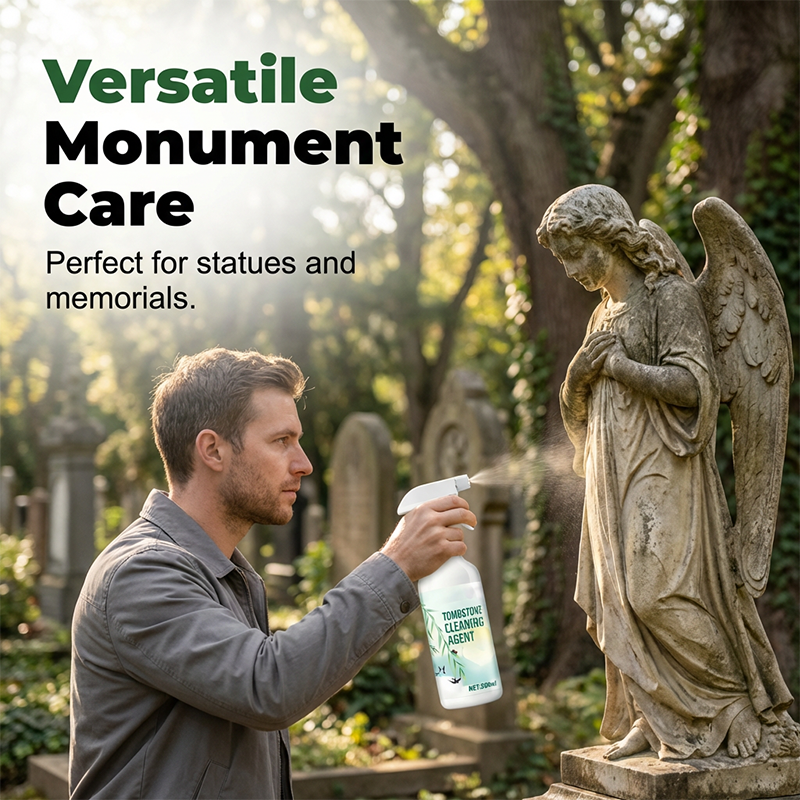 Tombstone & Monument Cleaning Spray| D/2 Biological Solutio🍀Stone Cleaning&Dirt and rust removal|Granite and Marble Cleaner