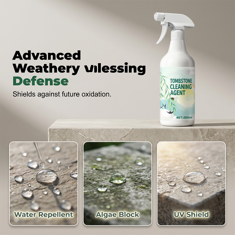 Tombstone & Monument Cleaning Spray| D/2 Biological Solutio🍀Stone Cleaning&Dirt and rust removal|Granite and Marble Cleaner