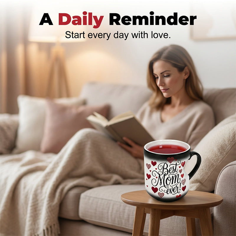 ☕️ Heat-Activated "Best Mom Ever" Color-Changing Mug 💖 The Magic Mug