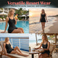 👙48% OFF! 🌺 Double Strap Ruched Skirted Swimsuit – Tummy Control, Secure Support, Quick-Dry ✨