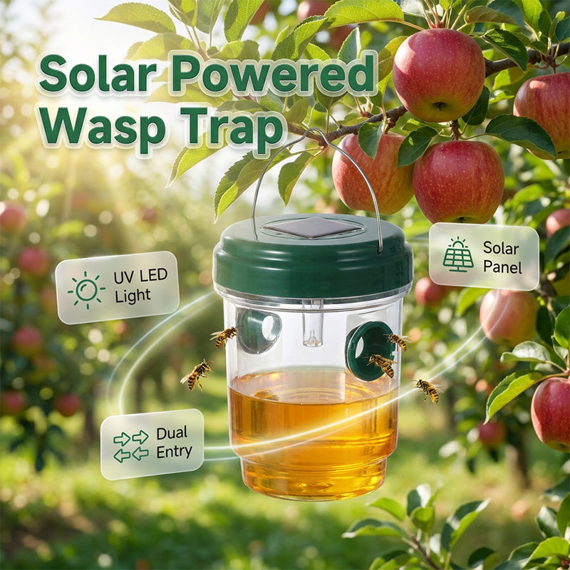 🔥New Hot Selling| Solar-Powered Hanging Wasp and Fly Trap