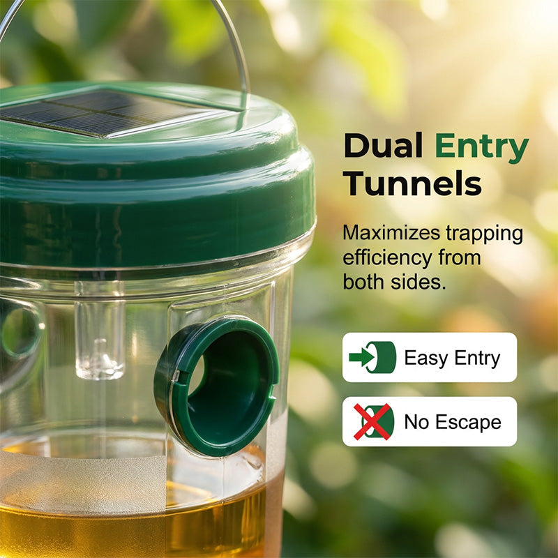 🔥New Hot Selling| Solar-Powered Hanging Wasp and Fly Trap